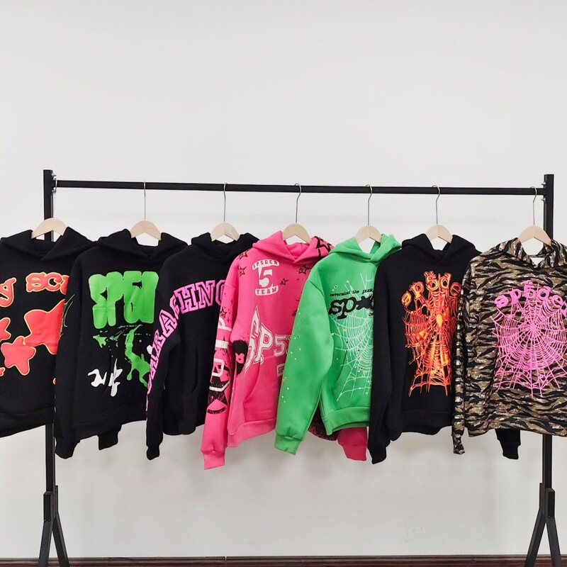 European and American Popular Heavy 1:1 Hoodie 555555 Spider Web Sports Hoodie Fleece-Lined Sp5Der Sweatshirt for Men European and American Popular Heavy 1:1 Hoodie 555555 Spider Web Sports Hoodie Fleece-Lined Sp5Der Sweatshirt for Men