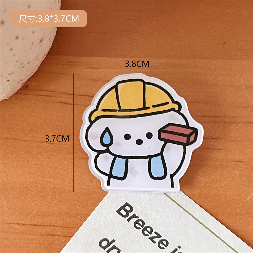 Tengyi original lindo de dibujos animados pequeño Capibara acrílico broche chica bolsa ropa decorativa pin insignia al por mayor