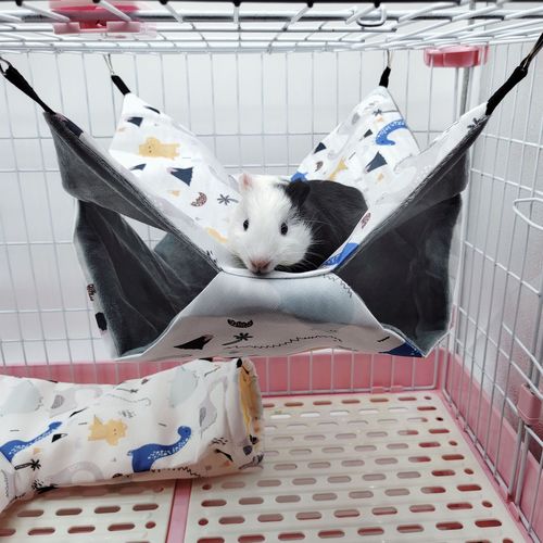 Cross-border pet hammock Summer small pet hanging sleeping bag Hamster honey possum squirrel double-layer canvas hammock