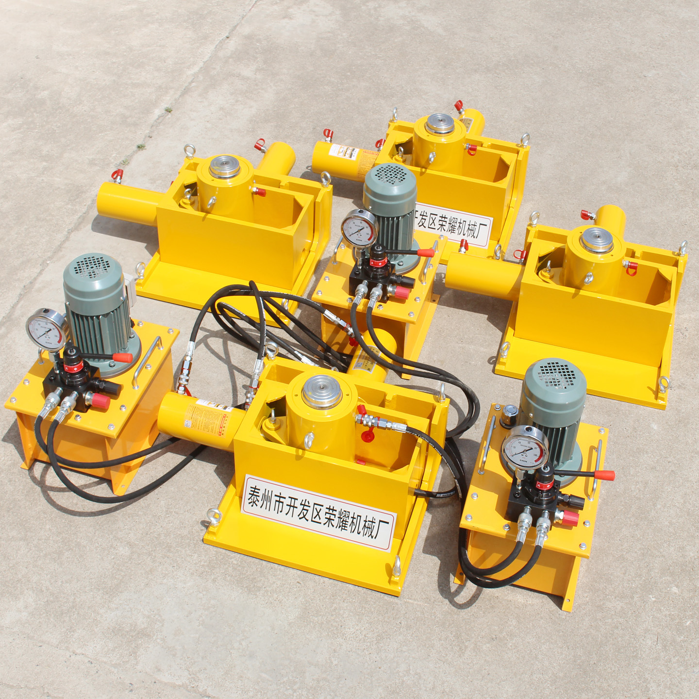 步履智能顶推轨道复位100T150T200T桥梁位移三维调整液压千斤顶