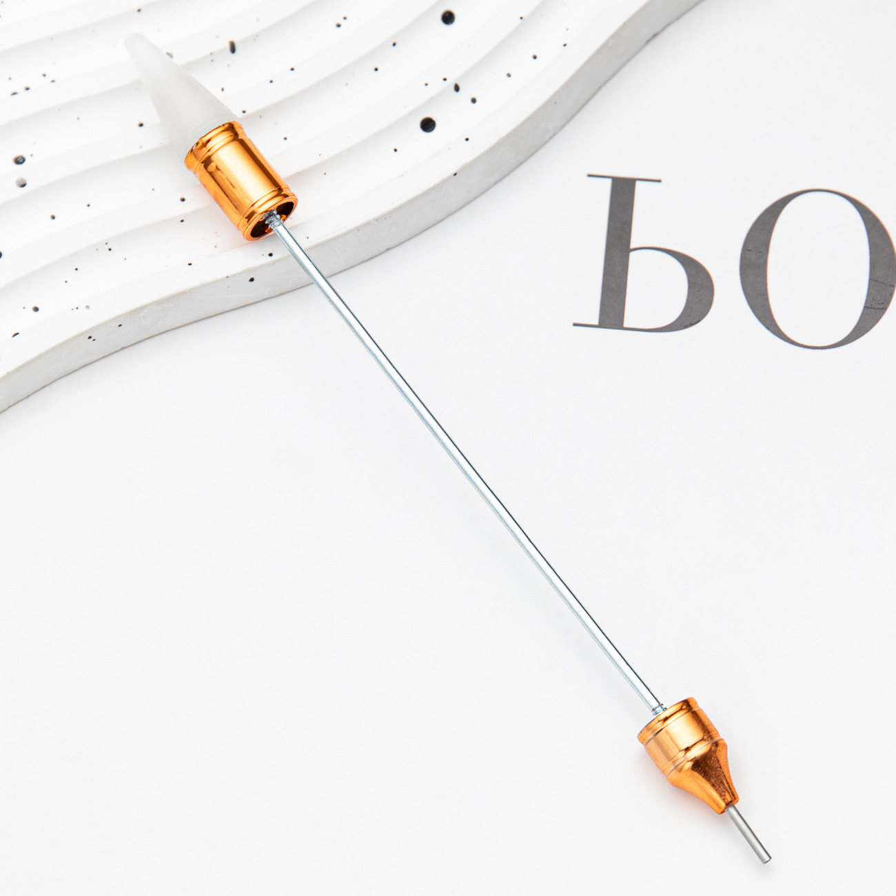 Herramientas de manicuras de doble punta puntero con cabeza de cera puntero de succión puntero herramienta de perforación de pegatinas de flores puntero de manicuras de doble cable de tracción puntero