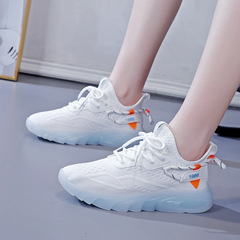 Women's Summer Versatile White Sneakers Dad Shoes Breathable Comfort Sports Shoes Insta Style Trendy Casual Shoes High Fashion