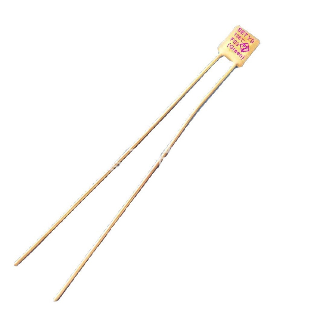 供应Y9 136度5A方形温度保险丝 热熔断器 热保护器 热熔断体