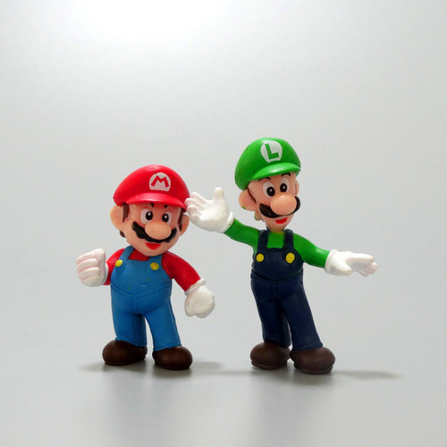 Cross-border animation 18 types of 6 Mario figures Luigi Yoshi Mushroom Super Mario doll model ornaments