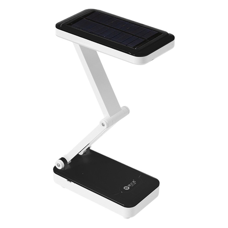 Mingzhixuan LED pequeña lámpara de mesa de lectura dormitorio al aire libre solar USB carga plegable estudiante aprendizaje protección de los ojos lámpara de mesa