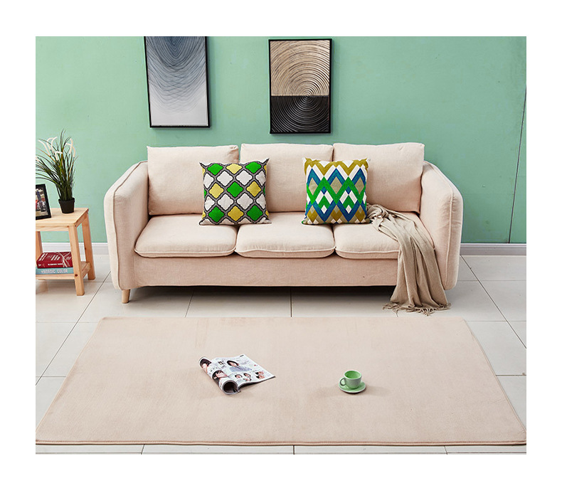 纯色地毯,客厅地毯,卧室地毯,珊瑚绒地毯