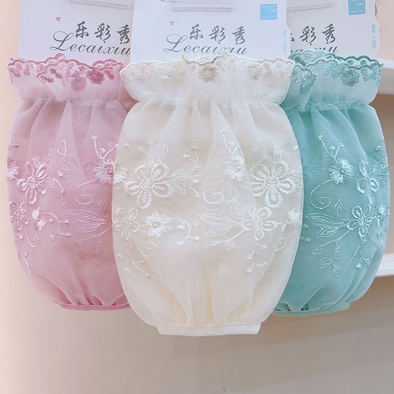 Rose flower 3 pairs (beige + green + pink)