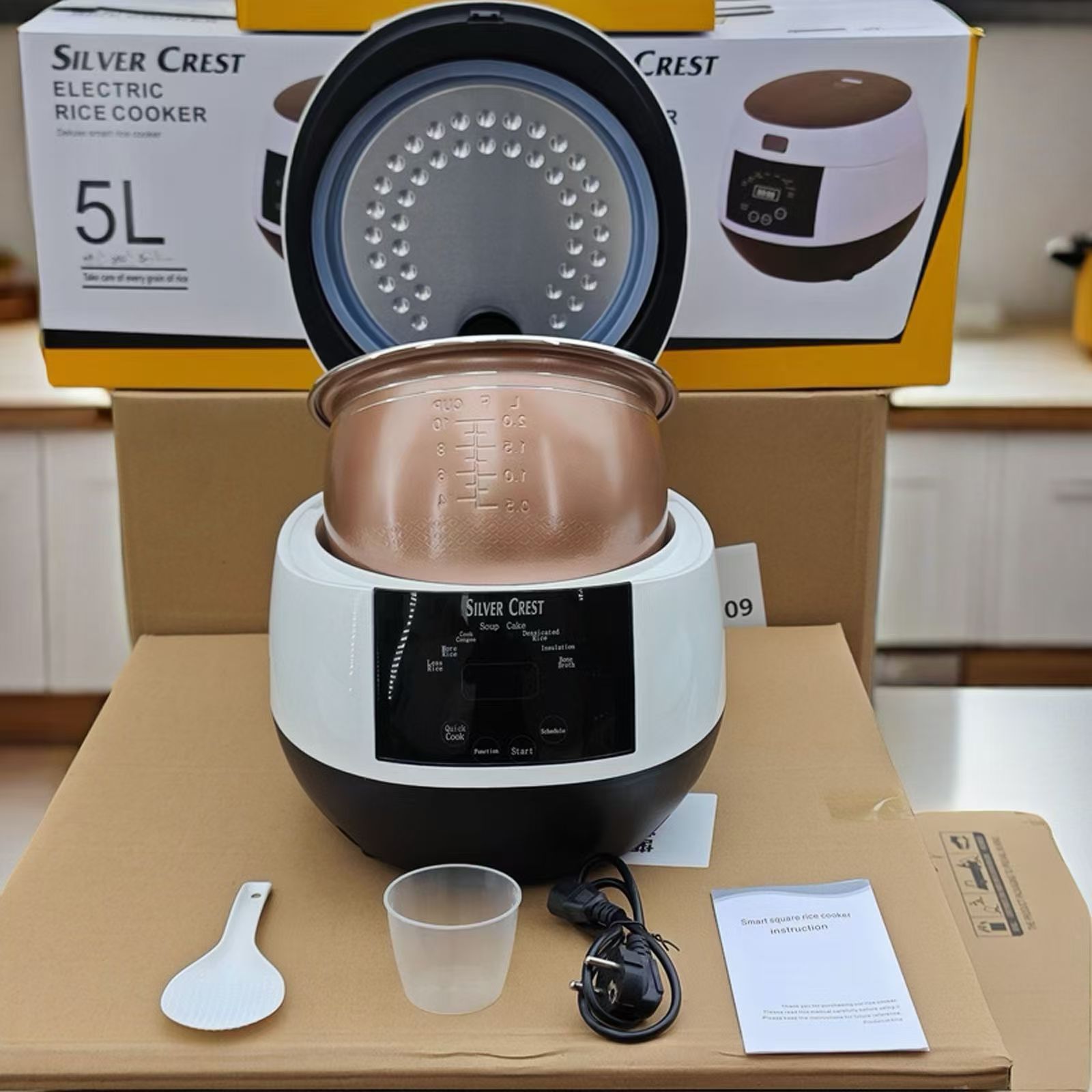 New Cross-border Export Model Smart Touch-screen Household Multi-functional Large-capacity Rice Cooker With Scheduled_voghion.com