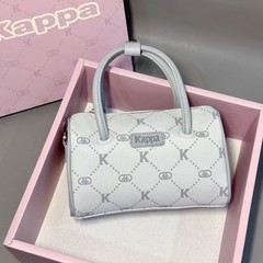 Kappaカッパ新品レディースミニ手提げワンショルダーバッグおしゃれ老花ボストンラウンドトゥ斜めがけショルダーバッグ