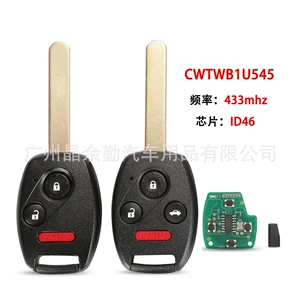 CWTWB1U545 Honda Pult Avtomobil Açar 433Mhz ID46 Çip üçün