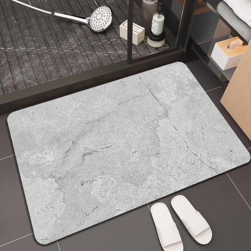 Baño de barro de diatomeas absorción de agua suelo blando de baño de barro de diatomeas puerta de baño anti-deslizante cojín de pies secos rápidos
