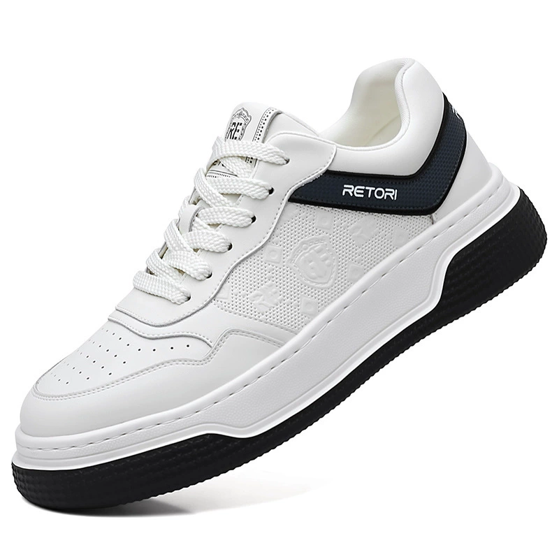 Demi-season sneakers, trend casual footwear, breathable universal white shoes, Korean style