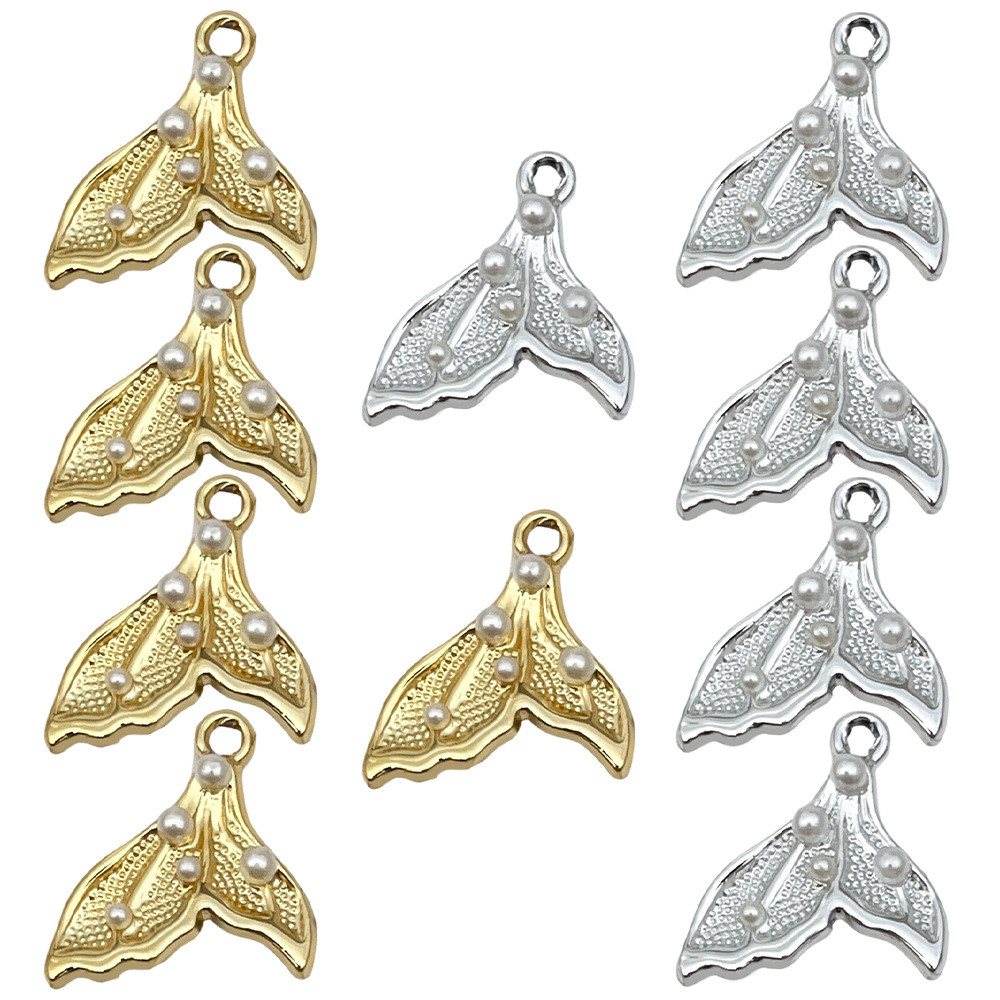 Mix 10 pieces of ocean series mermaid tails - 5 pieces each of 2 styles - 9.8g - SN1785