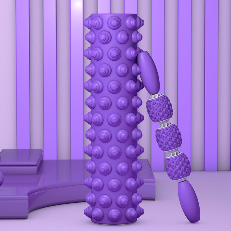 Pilates de yoga espuma eje relajación muscular masaje rodillo rodillo deporte pantorrilla barra de yoga rodillo comercio al por mayor