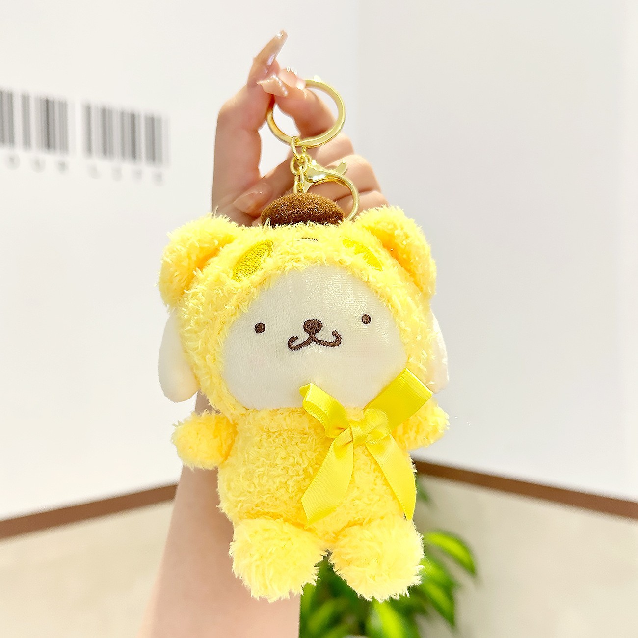 Cuatro pulgadas muñeca máquina colgante felpa llavero lindo muñeca mochila adornos grab máquina muñeca regalo al por mayor