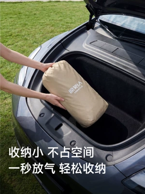 Vehicle-mounted inflatable bed: bed for long trips, Tesla