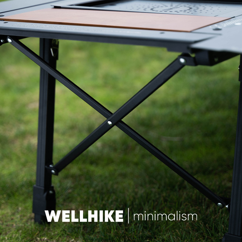 WELLHIKE 屋外 SWS Yunchi 5 ユニット IGT テーブル多機能折りたたみアルミニウム合金高さ調節可能なテーブル|undefined