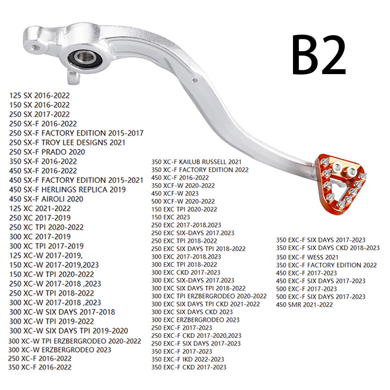 Suitable for Ktm/Gas/Husqvarna Sx Exc Te Mc 125-530 Off-Road Motorcycle Brake Pedal