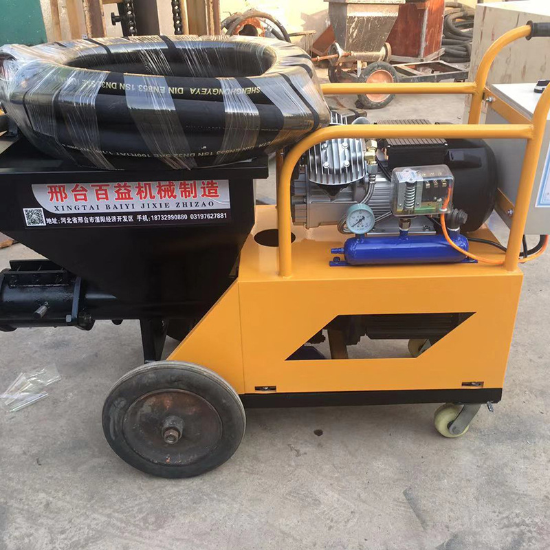 砂浆喷涂机全自动防火涂料抹灰机内外墙小型水泥喷浆机厂家