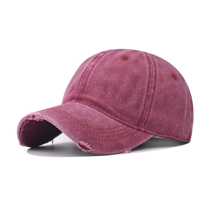 Lavados transfronterizos para hacer viejos gorros de béisbol agujeros de alta calidad, gorras de alta calidad de moda para hombres y mujeres