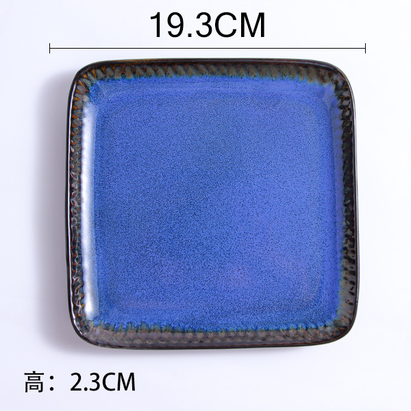 欧式陶瓷餐盘釉下彩手绘盘子家用菜盘沙拉盘创意水果盘牛排盘平盘|undefined