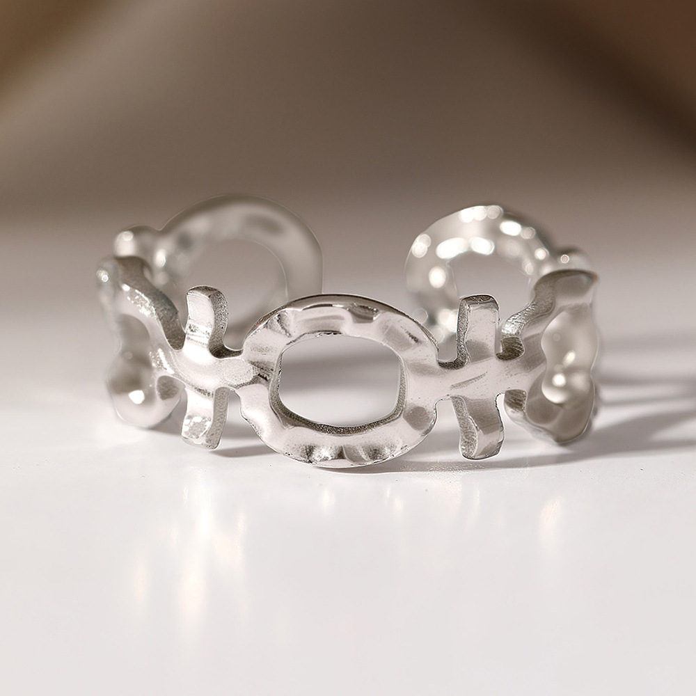 1 Piece Quantity Daily, Street Occasion 304 Stainless Steel Material Geometric Pattern Wholesale Jewelry IG Style Modern Style Geometric 304 Stainless Steel Plating Open Rings
