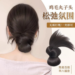 ネットセレブと同じスタイルの女性用ヘアクリップ、後頭部用丸型ヘアクリップ、人工毛ヘアスタイリングヘッドドレス