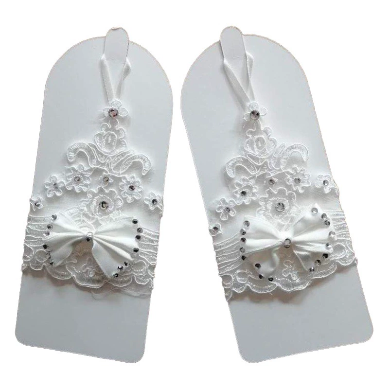 [Фабрика прямые оптовые] свадебные перчатки лук короткий крючок Свадебный этикет кружевные перчатки летние женские
