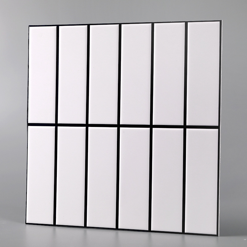 New Imitation Tile Patch Self-adhesive Sticker Thickened Wall Sticker 3D Three-dimensional Kitchen Bathroom Background Wall Decoration Home