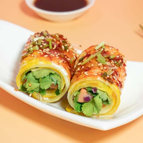 Northeast Street Snacks Iron Plate Grilled Cold Noodles Pujia Grilled Cold Noodles with Sauce Breakfast Household Instant Noodles About 10 Pieces