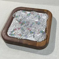 "Rainbow Bling" Натуральный белый кристалл многоцветное кольцо женственности дикого высокого уровня нежного кольца