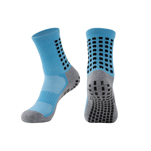 Ankle Support Non-Slip Pointed Glue Football Socks for Men, Thick Towel Sole Shock-Absorbing Training Socks, Ankle Soccer Socks Directly Supplied by Manufacturer