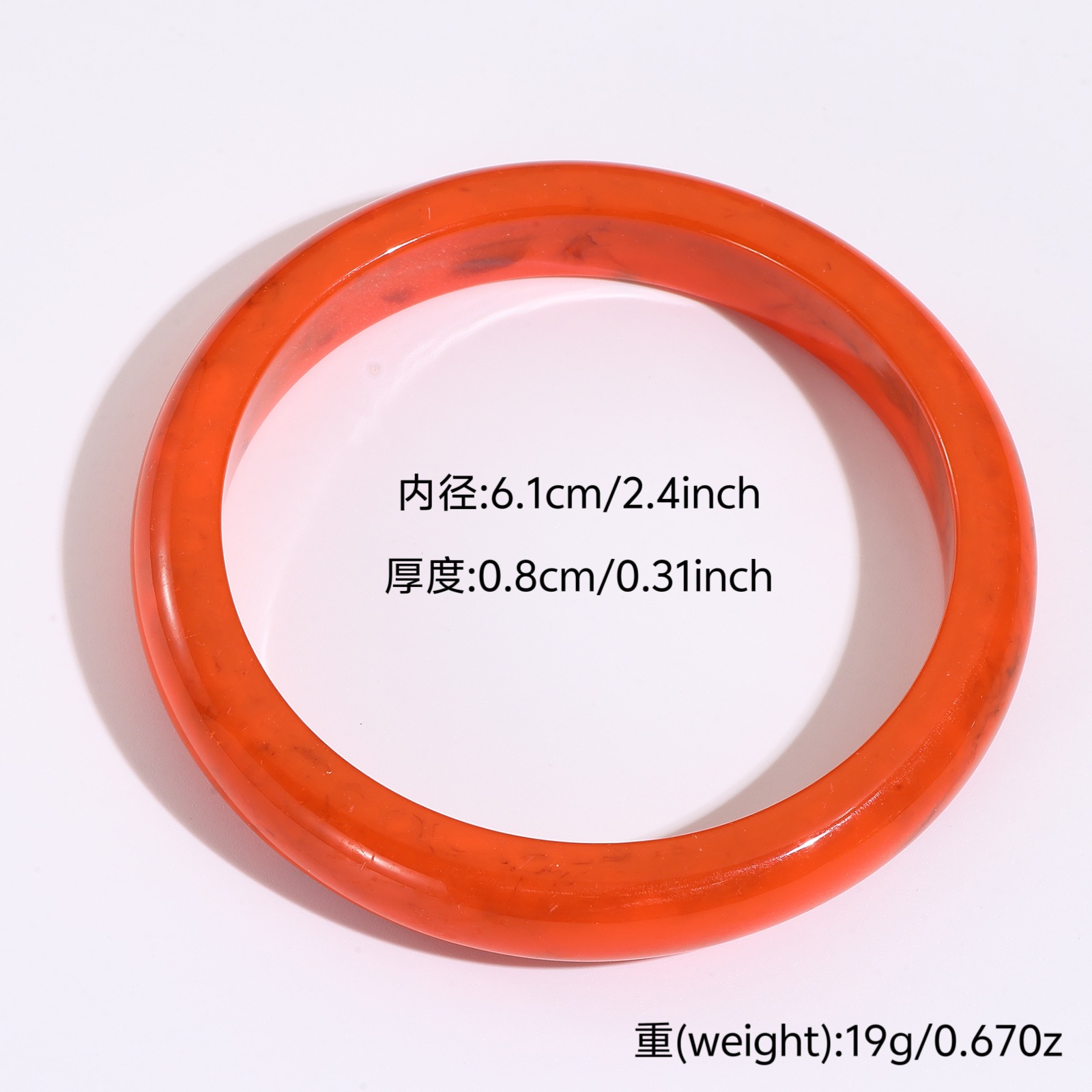Europa y América de moda translúcida elíptica ancha joyería macarón chica retro pulsera de resina alta sensación al por mayor
