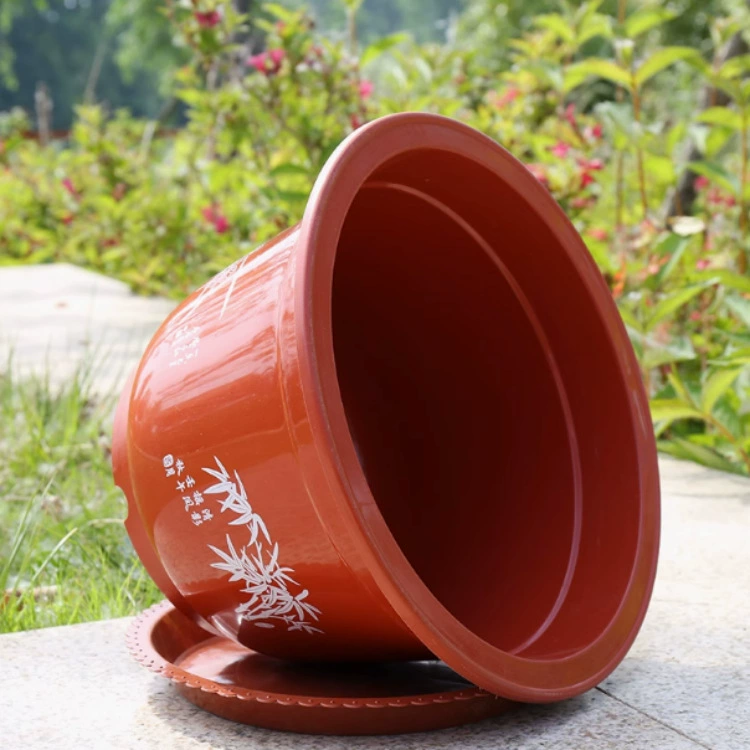 Plastic Flower Pot (Thickened), Model A-Series, Multiple Sizes 14–52 cm, With or Without Tray