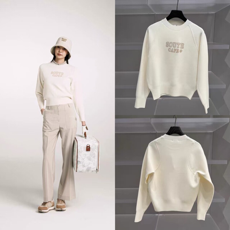 26 Autumn Korean Original Golf Women's Round Neck Long-Sleeved Knitwear Golf Sports Fashion Casual Top 26 Autumn Korean Original Golf Women's Round Neck Long-Sleeved Knitwear Golf Sports Fashion Casual Top