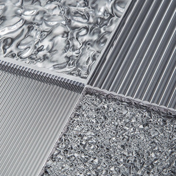 条纹亚克力板彩色透明细条纹有机玻璃板磨砂水波纹亚克力长虹板