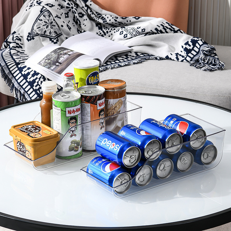 冷蔵庫ビールと飲料の収納ボックスキッチン用品コカ・コーラとスプライトの缶収納ラック収納分類ラック|undefined