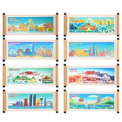 Beijing and Shanghai refrigerator magnets customized magnetic type wooden type Hangzhou magnet tourist souvenir bottle opener bookmark