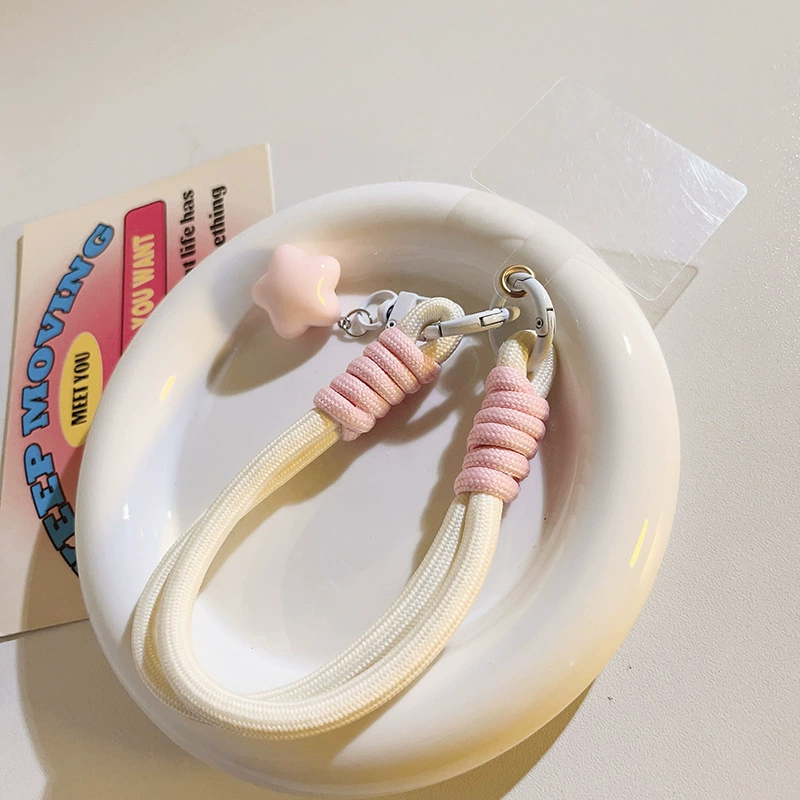 Брендовый фуксия подвеска, мобильный телефон, короткая ручка-стреп handmade, интернет-знаменитость, японско-корейский, DIY