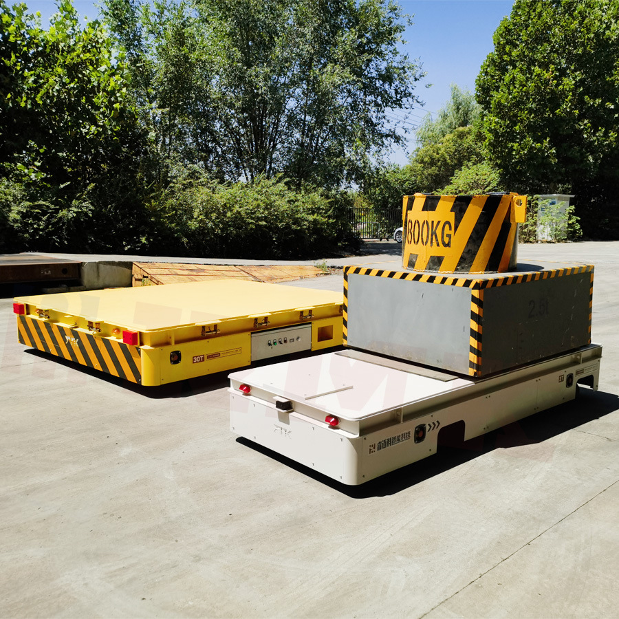 无轨万向电动平车 10吨蓄电池智能遥控搬运车 车间转运平板车