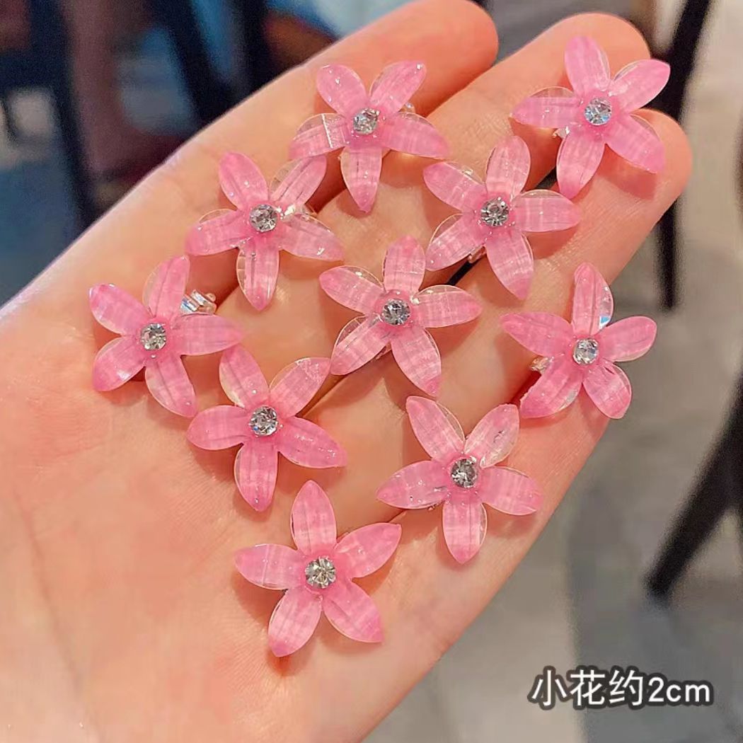 Los niños updo pelo hebilla niña linda horquilla princesa Super hadas guisantes hebilla pequeña flor pelo clip tocado accesorios para el cabello