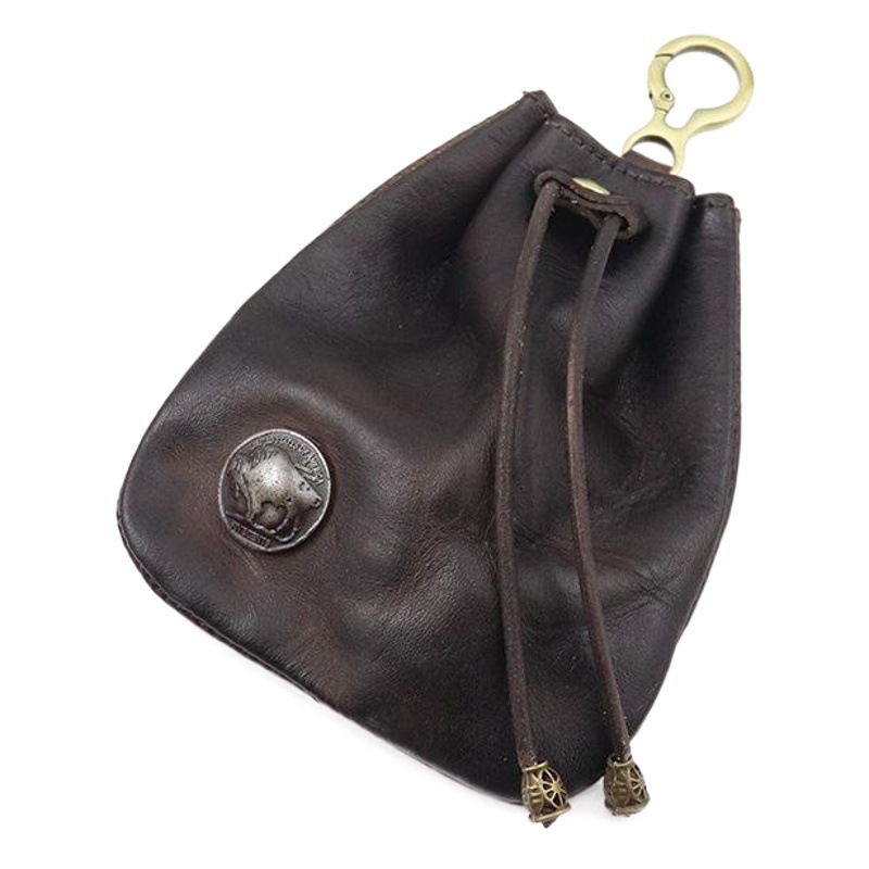 新作バッグ クリエイティブな和風スタイル 小銭入れ レディース ヴィンテージ 手染め植革福袋バッグ トレンド卸売