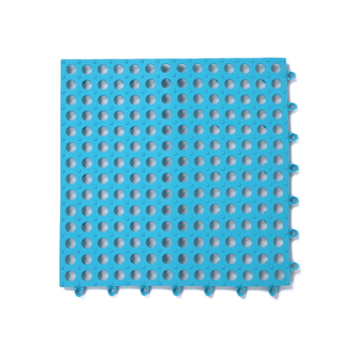 Anti-Slip Bathroom Floor Panel, TPE 30×30 cm, Hollow Drainage Shower Mat Tile
