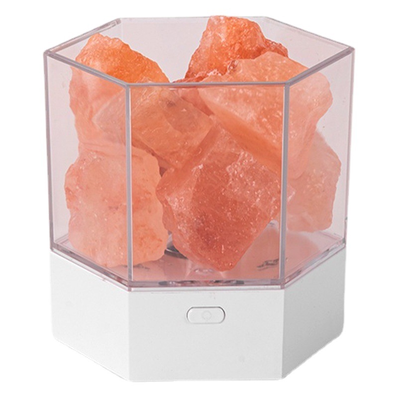 Lámpara de piedra de sal transfronteriza dormitorio de las niñas luz de noche Internet celebridad cabecera lámpara repelente de mosquitos atmósfera Regalo de Cumpleaños creativo traje de aromaterapia