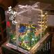 Chinese style high difficulty Hangzhou West Lake Garden Peach Blossom pond ancient building compatible with Lego building blocks Net red creative ornaments