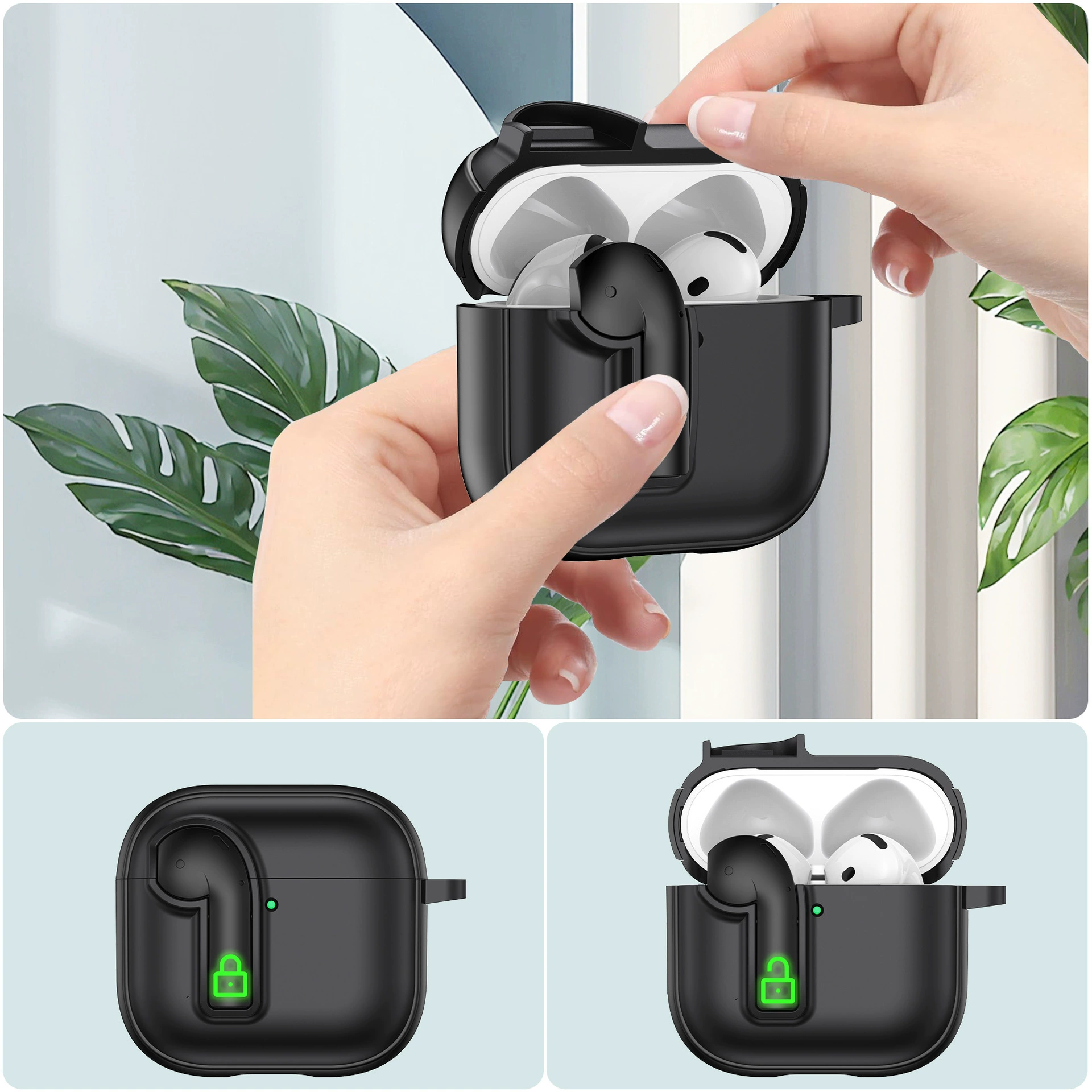 Для Apple AirPods 4 God War с замком pro2 Bluetooth наушники креативный защитный чехол из мягкого клея 3 поколения