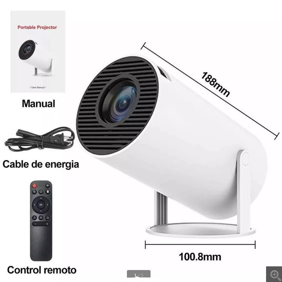 2026 transfronterizo HY300 proyector de pantalla doméstica mini proyector al aire libre conectado con teléfono móvil explosivo