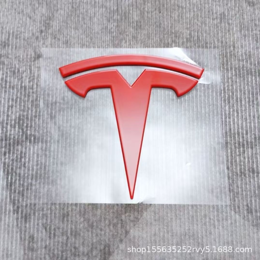 Suitable for Tesla Model 3Y, New 3 Yl Front Hood Emblem, Teslt Emblem, Rear Body Lettering Logo