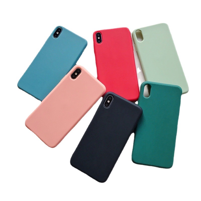 Adecuado para iPhone14/11 funda de teléfono de silicona apple XSMAX esmerilado XR funda suave 7 apple 12Pro material 8p