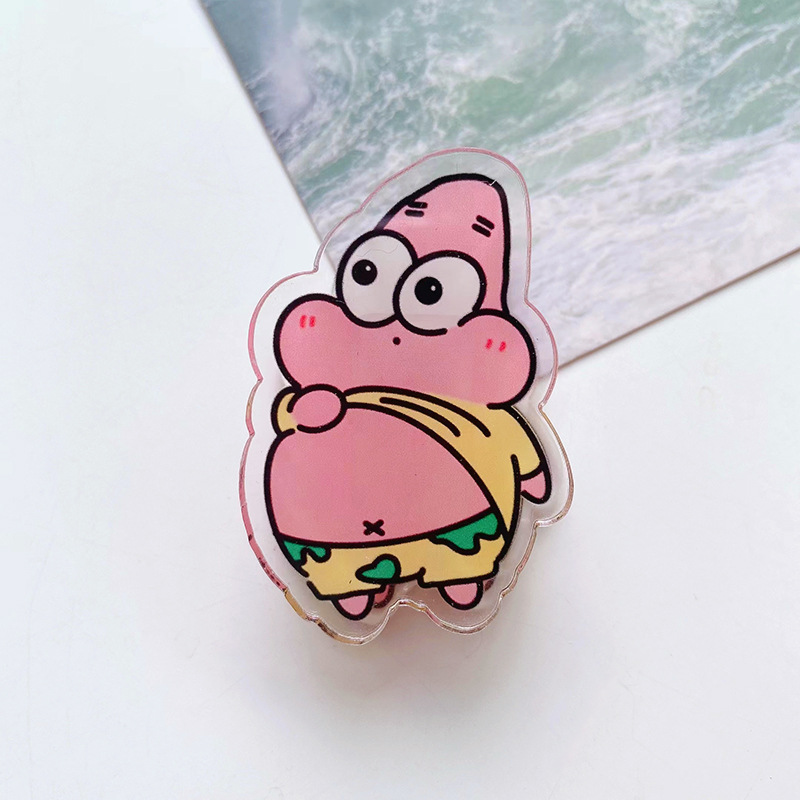 Cartoon sponge children's acrylic double-sided folder
